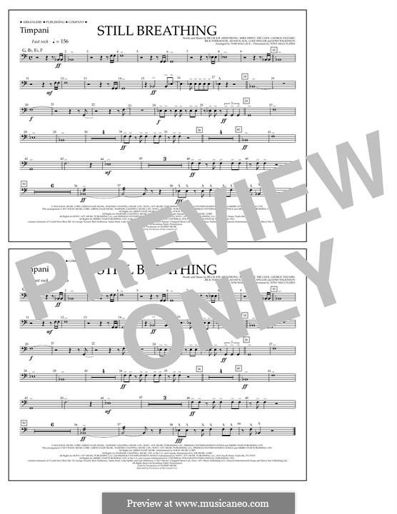 Still Breathing (Green Day): Timpani part by Billie Joe Armstrong