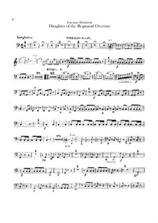 La fille du régiment (The Daughter of the Regiment): Overture – Percussion parts by Gaetano Donizetti