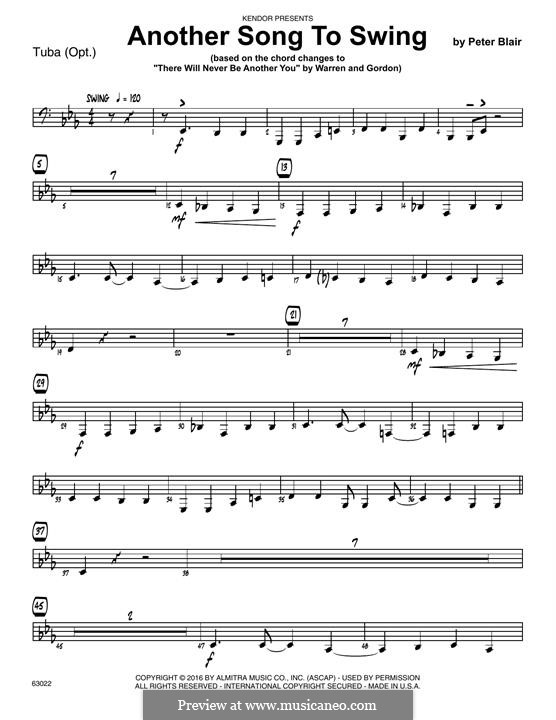 Another Song To Swing: Tuba part by Peter Blair