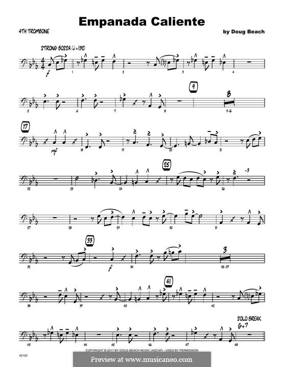 Empanada Caliente: 4th Trombone part by Doug Beach