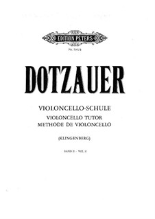 Cello Method: Book II by Friedrich Dotzauer