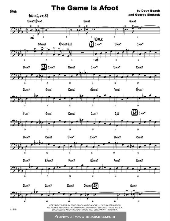 The Game is Afoot: Bass part by Doug Beach