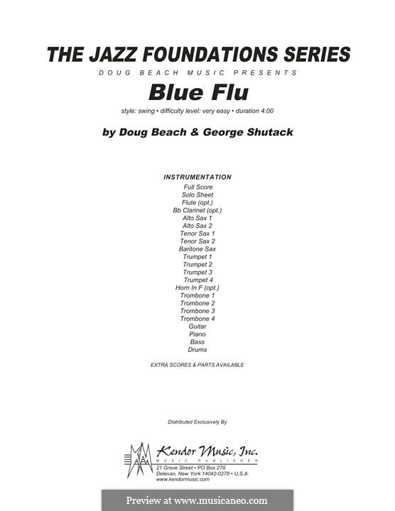 Blue Flu: Full Score by Doug Beach