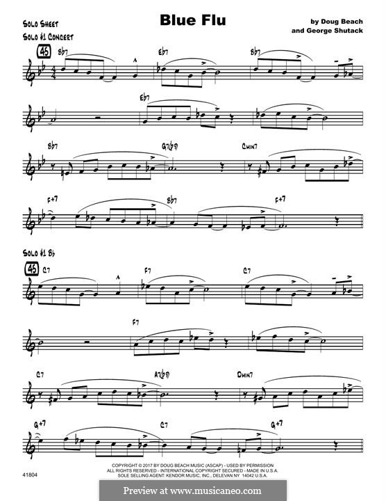 Blue Flu: Solo Sheet part by Doug Beach