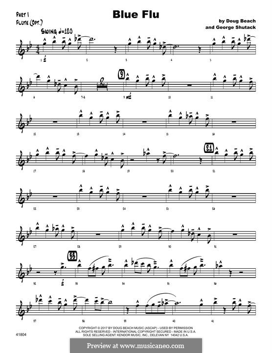 Blue Flu: Flute part by Doug Beach