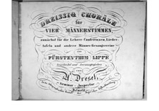 Thirty Chorales for Four Male Voices: Thirty Chorales for Four Male Voices by Hans Adolf Dresel