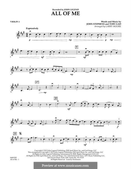 All Of Me By J Stephens T Gad Sheet Music On Musicaneo