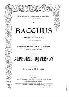 Bacchus: For piano by Victor Alphonse Duvernoy