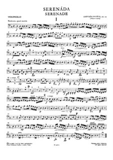 Serenade in D Minor, B.77 Op.44: Cello part by Antonín Dvořák