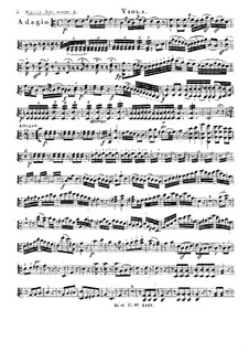 String Trio in C Major, HV 197 Op.2: Viola part by Joseph Eybler