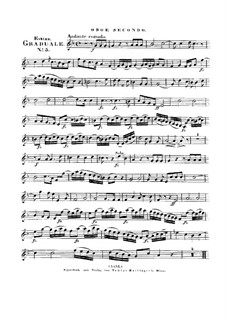 Benedicam Dominum, HV 55: Oboe II part by Joseph Eybler