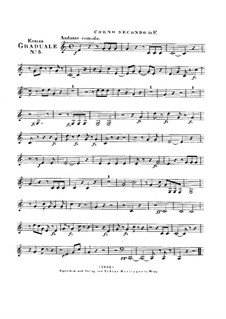 Benedicam Dominum, HV 55: French horn II part by Joseph Eybler