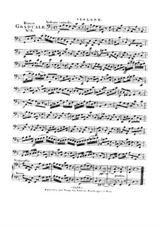 Benedicam Dominum, HV 55: Cello and double bass part by Joseph Eybler