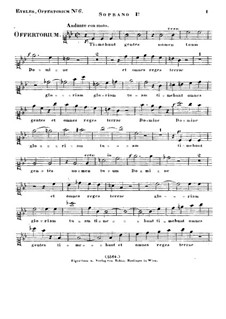 Timebunt gentes nomen tuum Domine, HV 87: Soprano I part by Joseph Eybler