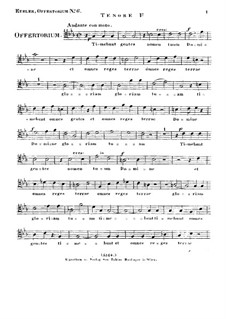Timebunt gentes nomen tuum Domine, HV 87: Tenor I part by Joseph Eybler