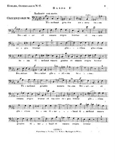 Timebunt gentes nomen tuum Domine, HV 87: Bass I part by Joseph Eybler