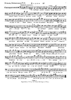 Timebunt gentes nomen tuum Domine, HV 87: Bass II part by Joseph Eybler