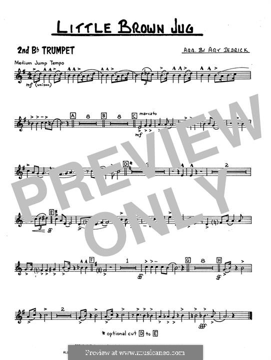 Little Brown Jug: 2nd Bb Trumpet part by folklore