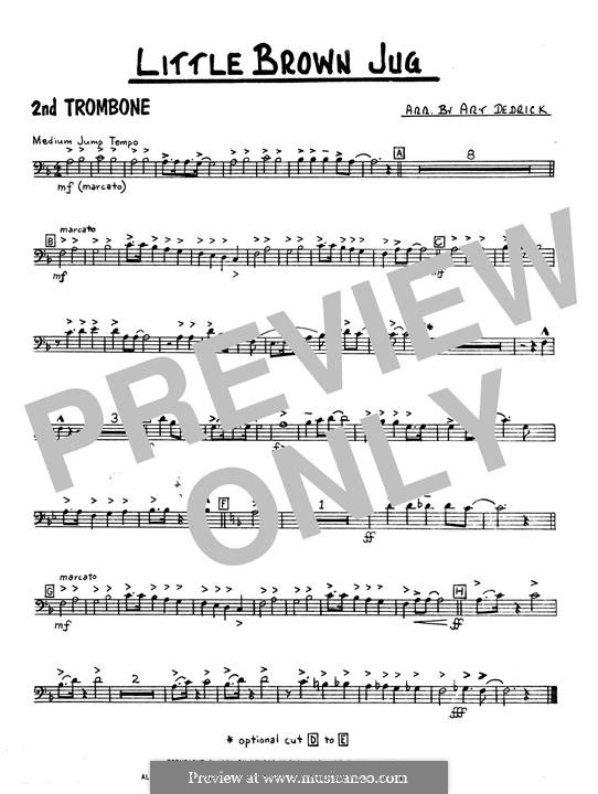 Little Brown Jug: 2nd Trombone part by folklore