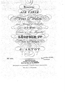 Second Aria with Variations, Op.2: Solo part by Alexandre Joseph Artôt