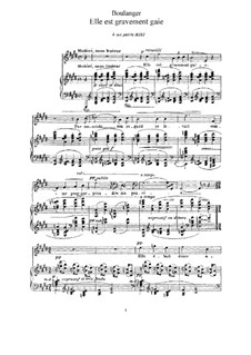 Elle est gravement gaie: Elle est gravement gaie by Lili Boulanger
