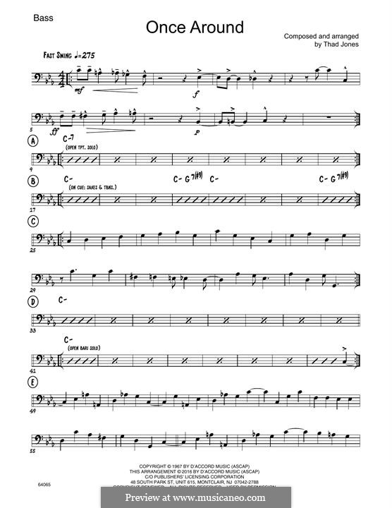 Once Around (Jazz Ensemble) by T. Jones - sheet music on MusicaNeo