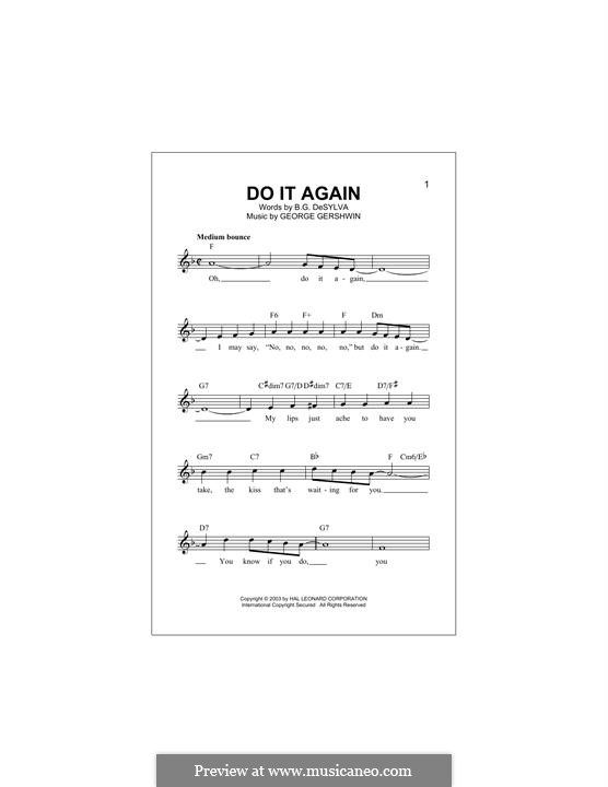 Do it Again: For keyboard by George Gershwin