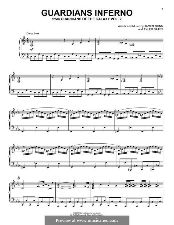 Guardians Inferno (from Guardians Of The Galaxy) by T. Bates, J. Gunn