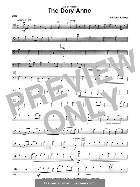 The Dory Anne: Cello part by Robert S. Frost