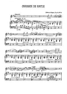 Two Pieces, Op.15: For violin and piano by Edward Elgar