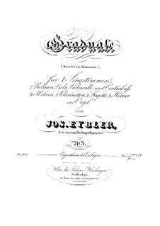 Benedicam Dominum, HV 55: Parts by Joseph Eybler