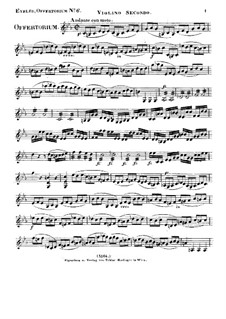 Timebunt gentes nomen tuum Domine, HV 87: Violin II part by Joseph Eybler