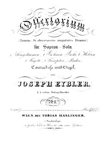 Domine si observaveris iniquitates, HV 88: Parts by Joseph Eybler