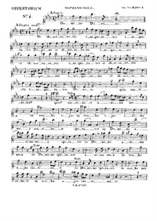 Domine si observaveris iniquitates, HV 88: Soprano solo part by Joseph Eybler