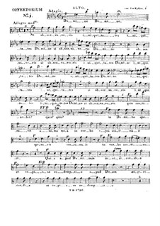 Domine si observaveris iniquitates, HV 88: Alto part by Joseph Eybler