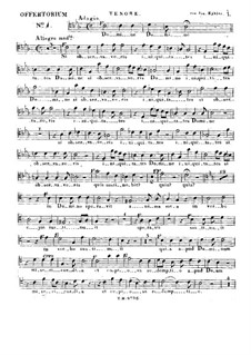 Domine si observaveris iniquitates, HV 88: Tenor part by Joseph Eybler
