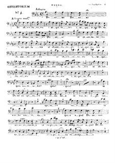 Domine si observaveris iniquitates, HV 88: Bass part by Joseph Eybler
