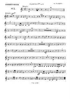 Domine si observaveris iniquitates, HV 88: Clarino I part by Joseph Eybler