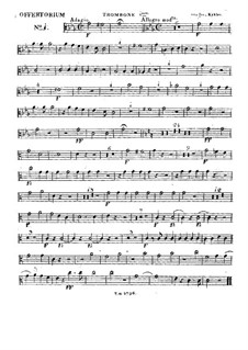 Domine si observaveris iniquitates, HV 88: Trombone I part by Joseph Eybler