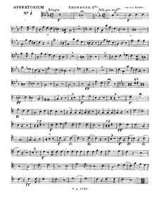 Domine si observaveris iniquitates, HV 88: Trombone II part by Joseph Eybler