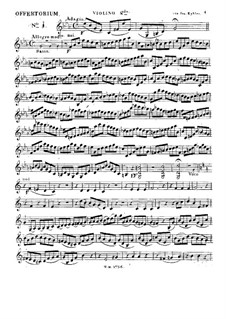 Domine si observaveris iniquitates, HV 88: Violin II part by Joseph Eybler