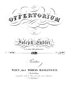 Jubilate Deo omnis terra, HV 91: Full score by Joseph Eybler