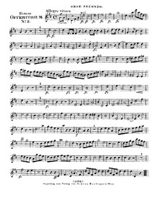 Jubilate Deo omnis terra, HV 91: Oboe II part by Joseph Eybler