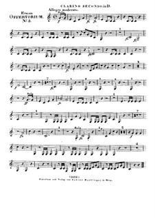 Jubilate Deo omnis terra, HV 91: Clarino II part by Joseph Eybler