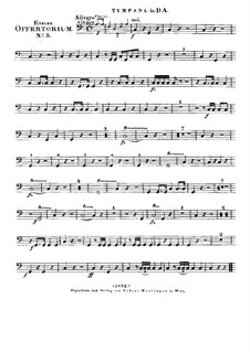 Jubilate Deo omnis terra, HV 91: Timpani part by Joseph Eybler