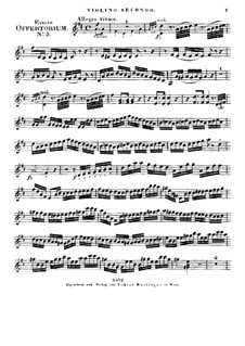 Jubilate Deo omnis terra, HV 91: Violin II part by Joseph Eybler