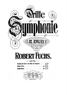 Symphony No.3 in E Major, Op.79: Movement I by Robert Fuchs