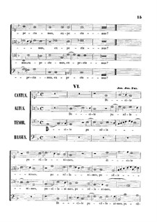 Communio pro Dominica III. Adventus, K.286: Vocal score by Johann Fux