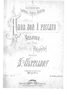 Amor non è Peccato: Amor non è Peccato by Stanislao Gastaldon