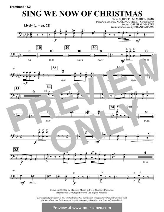 Choir Instrumental Pak version by Joseph M. Martin: Trombone 1 & 2 part by folklore